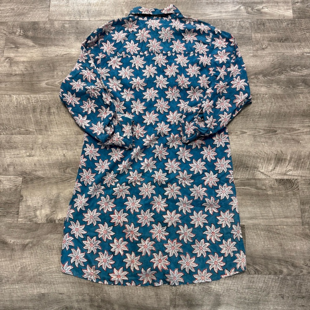 Roberta Roller Rabbit Printed Button Down Roll Ta… - image 2